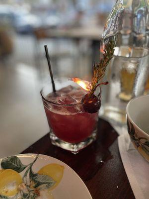 Cherry smoker cocktail