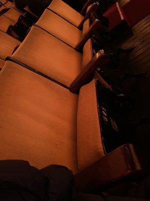 Seats in the theatre