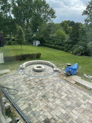 Patio constructed by 3D Brick Paving