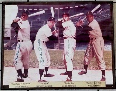 Duke Snider/Mickey Mantle/Joe DiMaggio/Willie Mays Authentication