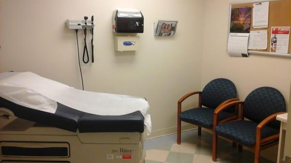 An exam room in our clinic