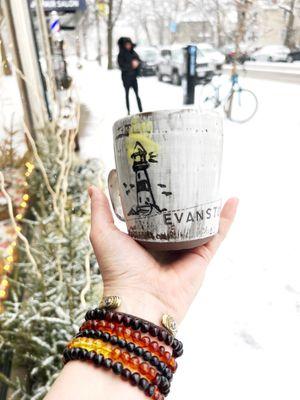 You can always find Evanston mugs in the shop!