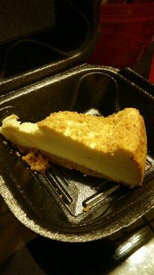 Small peice of cheescake atleast it tastes good