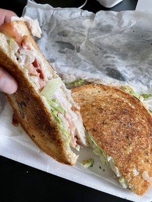 Turkey Bacon Club Sandwich