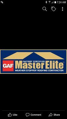 Master Elite Certification 
Recognizing our company's top 2% quality status.
Stellar Service