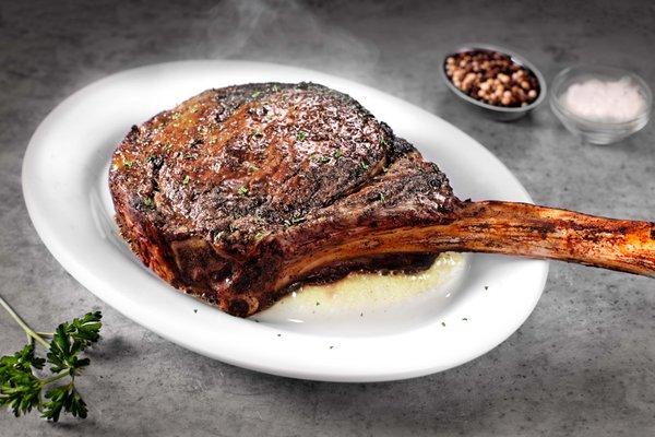 Enjoy our signature tomahawk ribeye!