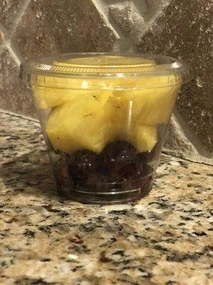 Fruit cups, no strawberries