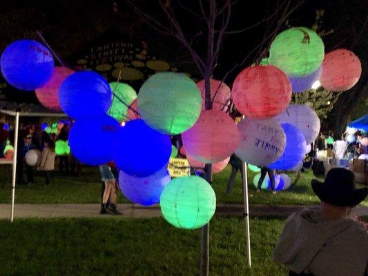 Beautiful Lighted Lanterns...