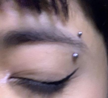 Eyebrow piercing