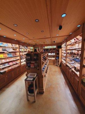 Walk-in Humidor with dozens of Boutique Cigars to choose from.