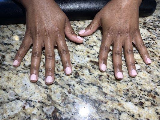 Dip powder manicure