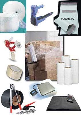 All kinds of shipping supplies and packaging materials