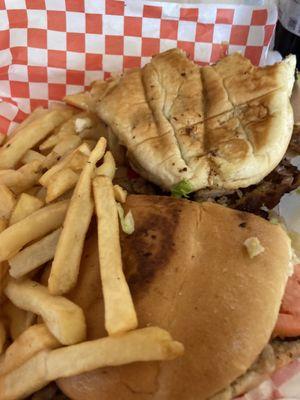 Torta Cubana , Fries and Coke