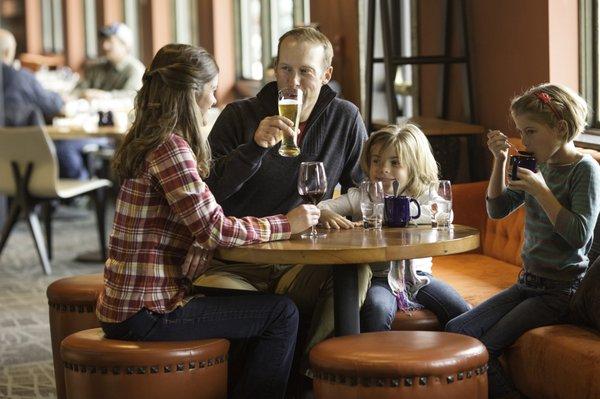 Spur is a family-friendly favorite option when dining in Teton Village, complete with a kid's room with movies and toys.