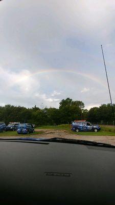 Rainbow at the shop