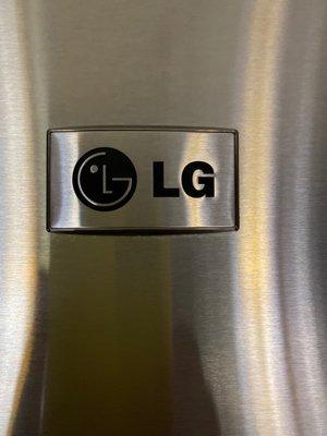 Refrigerator LG label