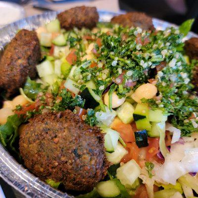 Falafel basmati rice bowl