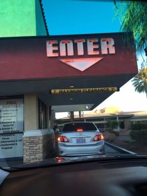 Car wash entrance