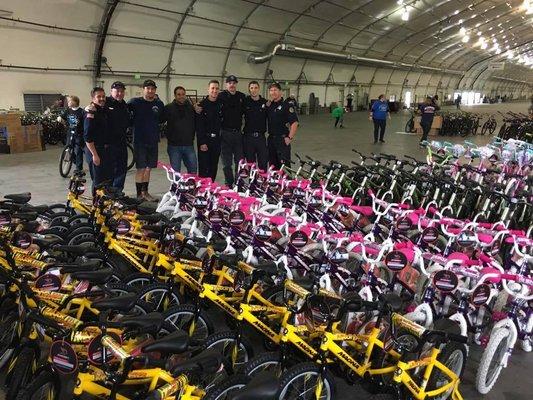 Some of the bikes we loaded up.