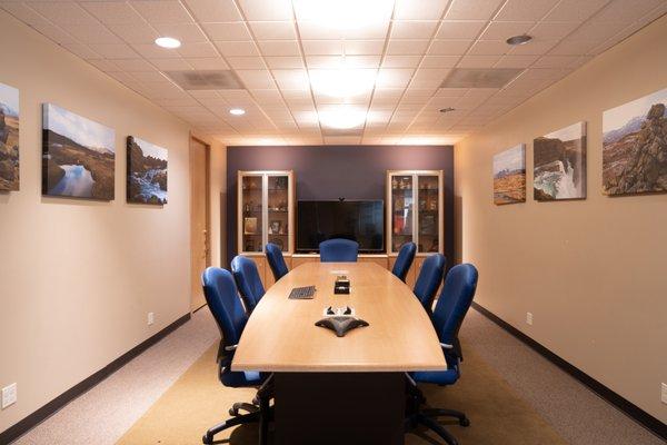 Conference room ready for your next team meeting in Seattle