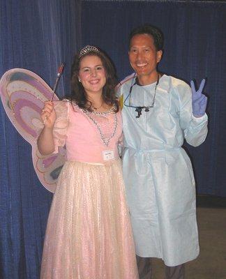 Toothfairy & Dr.Ng! He volunteers at CDA Cares which provides dental services at no charge to Californians who experience barriers to care.