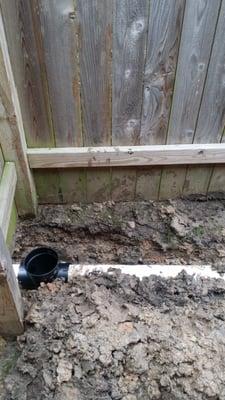 6" catch basin with 4" drainage pipe