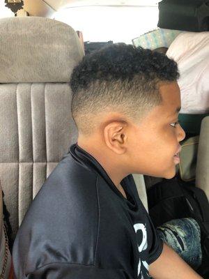 Final result of my son hair cut