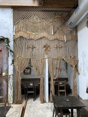 The macrame wall...