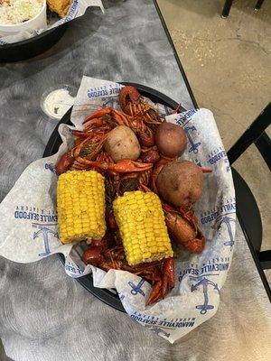 Crawfish Boil w/ Potatoes & Corn