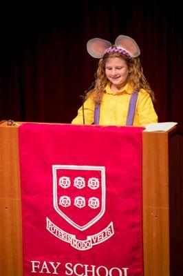 Public speaking is a cherished tradition at Fay and a key part of the academic program from the earliest years.