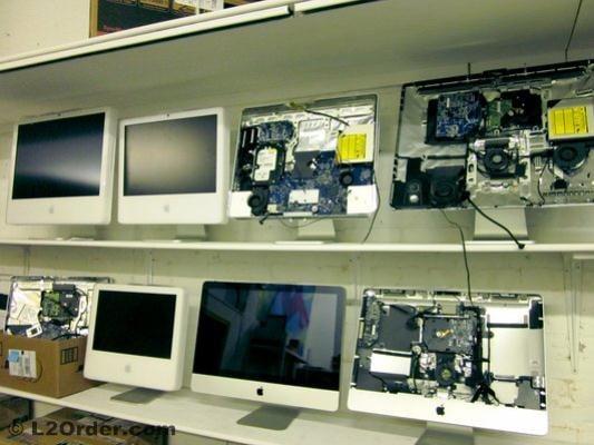 iMac computers waiting for repair