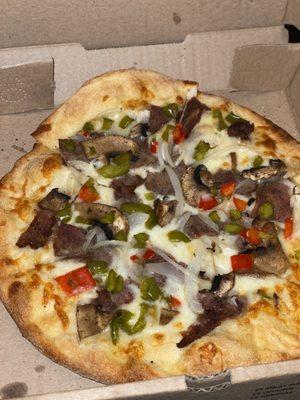 Philly Cheesesteak Pizza