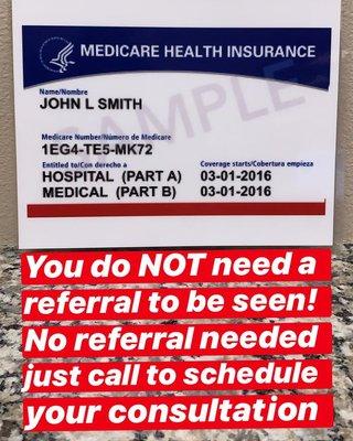 Do you have this Medicare Card? If you do call us!