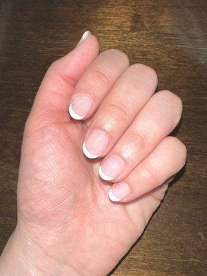 Dip powder manicure