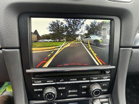 My 2015 Porsche Boxster S with the newly installed backup camera!