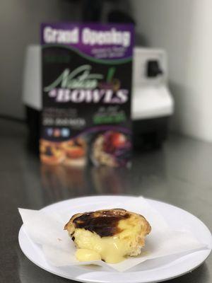 Traditional Portuguese pastel de Nata, aka a custard egg tart!