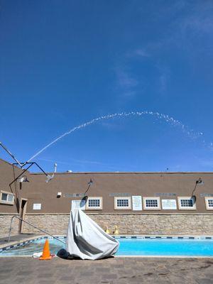 Rain drop fountain!