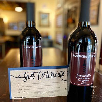 Gift certificate for wine from Nashoba Wines Cork It Again