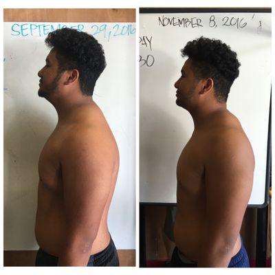 SAVAJ client Jay, lost 20 pounds in 45 days