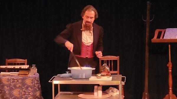 ISC Studio - "A Christmas Carol With Charles Dickens" Flaming Punch (12/23/22): @IndyShakes #ShakespeareSetFree #AtwaterVillage #Theatre