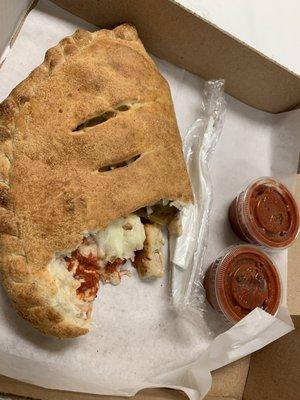 Giant calzone, so good / yummy