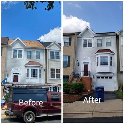 3 level townhouse roof and plywood replacement