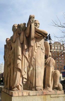 Adolph Weinman, Edward Sanford, George Snowden, Joseph Kisselewski; allegorical sculpture group depicting triumph, law, progress & harmony