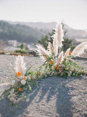 Floral ceremony circle