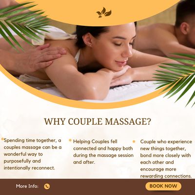 Helping Couples fell connected and happy both during the massage session and after.