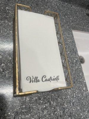 Fancy ass bathroom napkins.  Lol