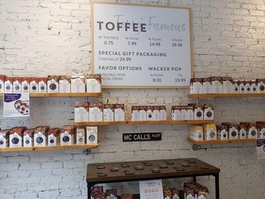 Wall of toffee