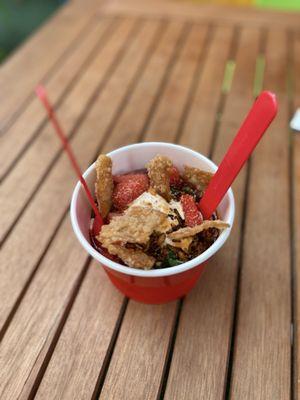 The chili crunch frozen sweet treat