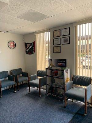 Have a seat, relax and we'll have your vehicle ready in now time.