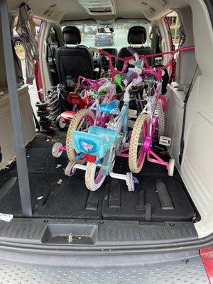 Selling bikes and strollers